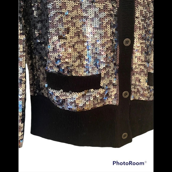 Pink Victoria’s Secret Fashion Show Runway Sequin Button Down Cardigan - Picture 4 of 7